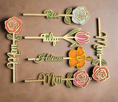 Personalized Scented Wooden Flower