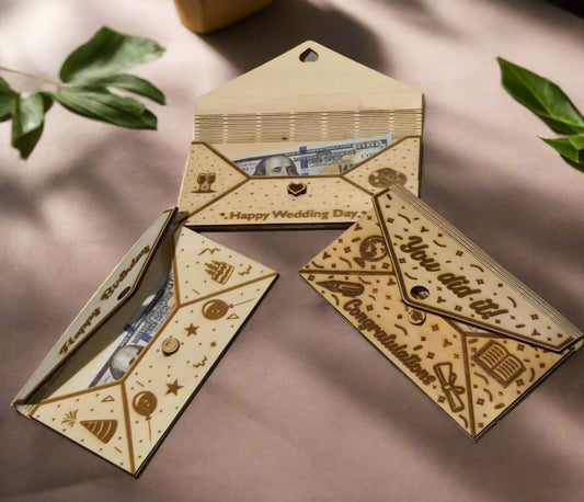 Personalized Wooden Envelopes