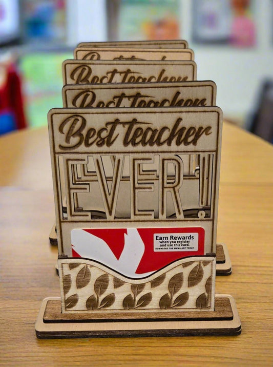 Best Teacher Gift Card Holder