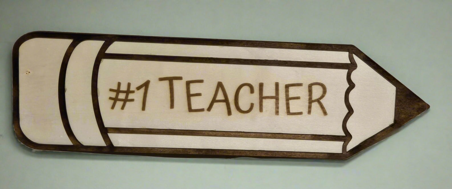 Teacher Pencil Sign