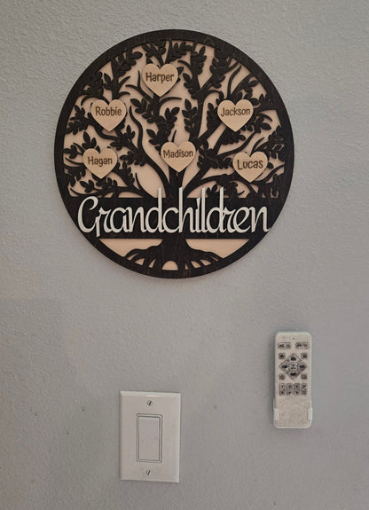 Personalized Family Tree Plaque