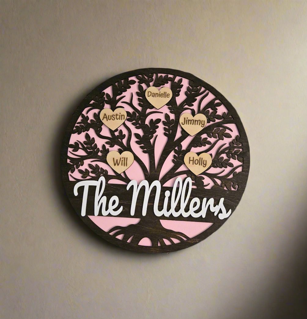 Personalized Family Tree Plaque